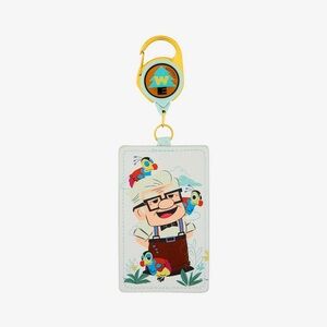 Loungefly Disney Pixar UP Carl Russel Kevin Retractable Lanyard ID Holder charm